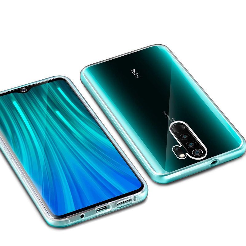 FitCase Xiaomi Redmi Note 8 Pro Kılıf 360 Derece Korumalı Ön Arka Şeffaf