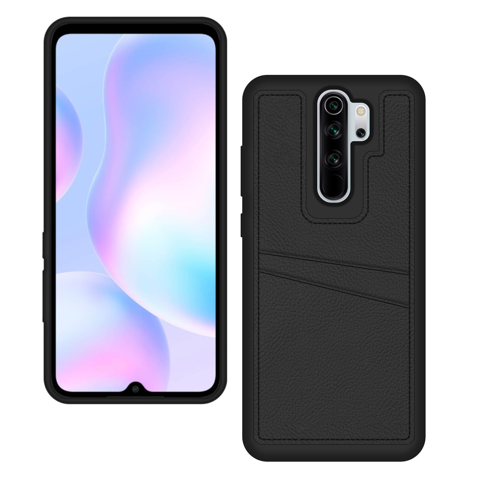 FitCase Xiaomi Redmi Note 8 Pro Kılıf Proda Deri Çift Kartlık Cepli Kapak