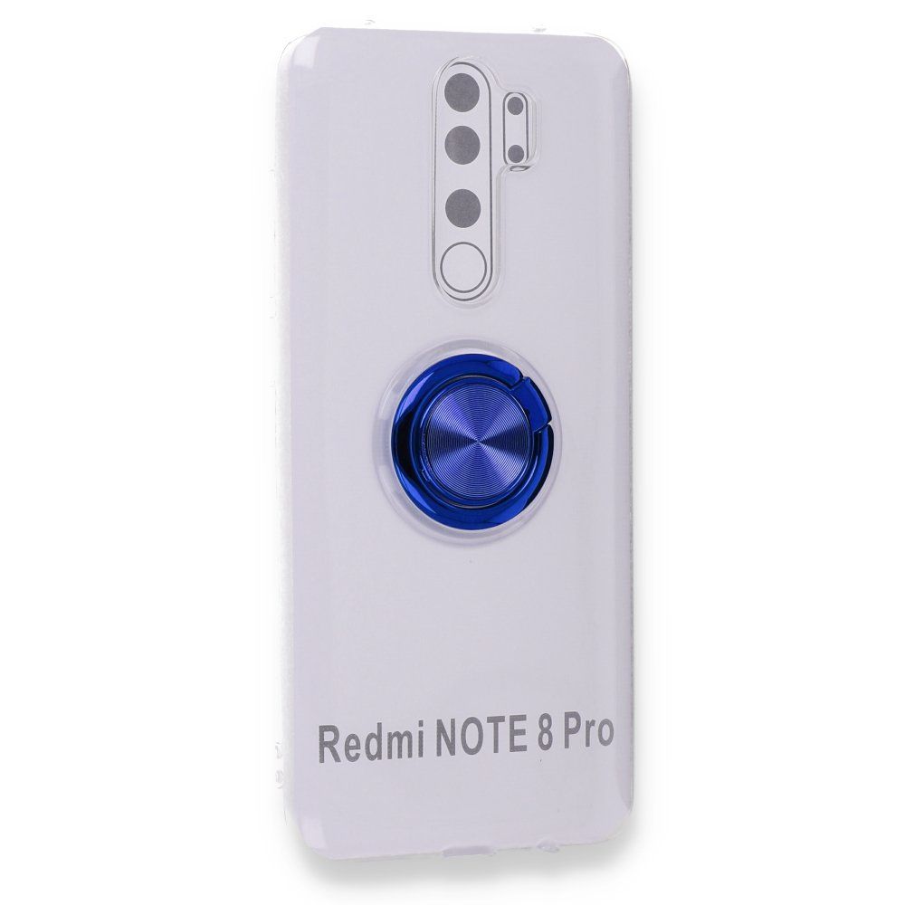 FitCase Xiaomi Redmi Note 8 Pro Kılıf Gross Ring Şeffaf Arka Kapak