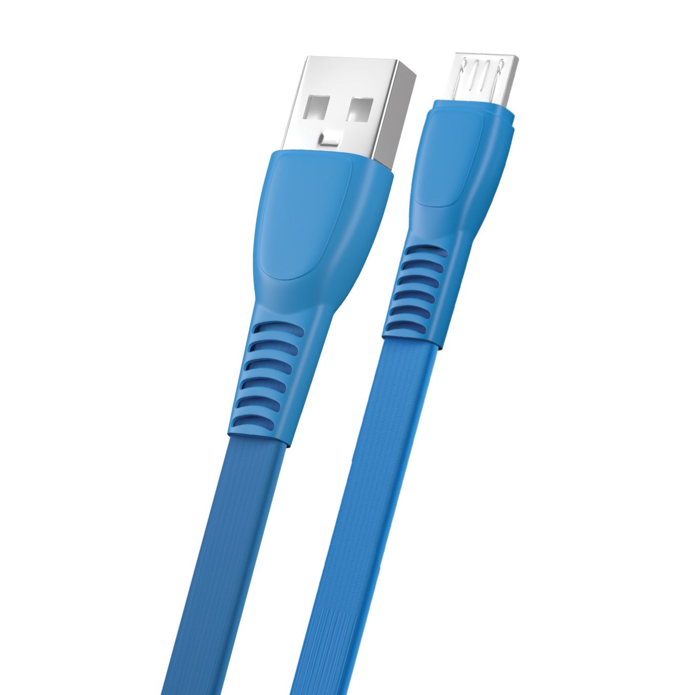 FitPlus Flat FS-401 Micro USB Data/Şarj Kablosu 2.4A 1mt