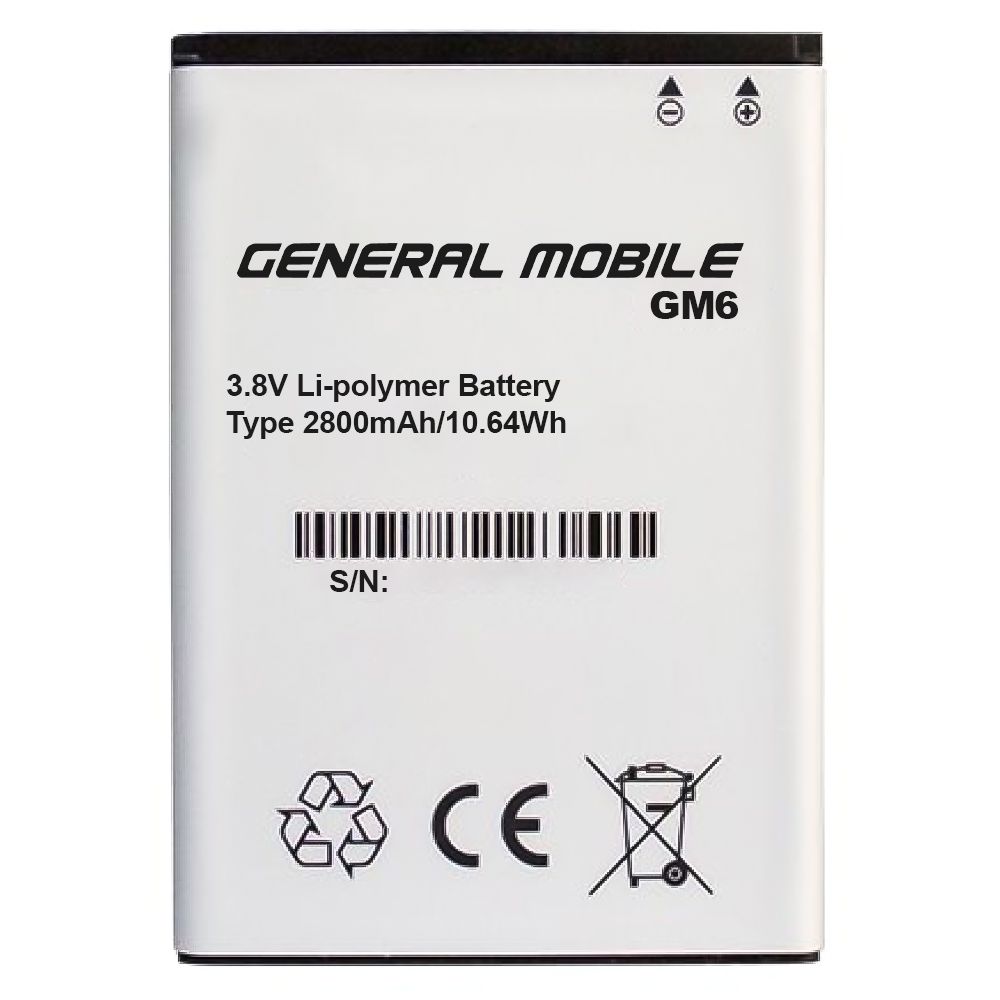 General Mobile GM 6 Batarya 2800 mAh