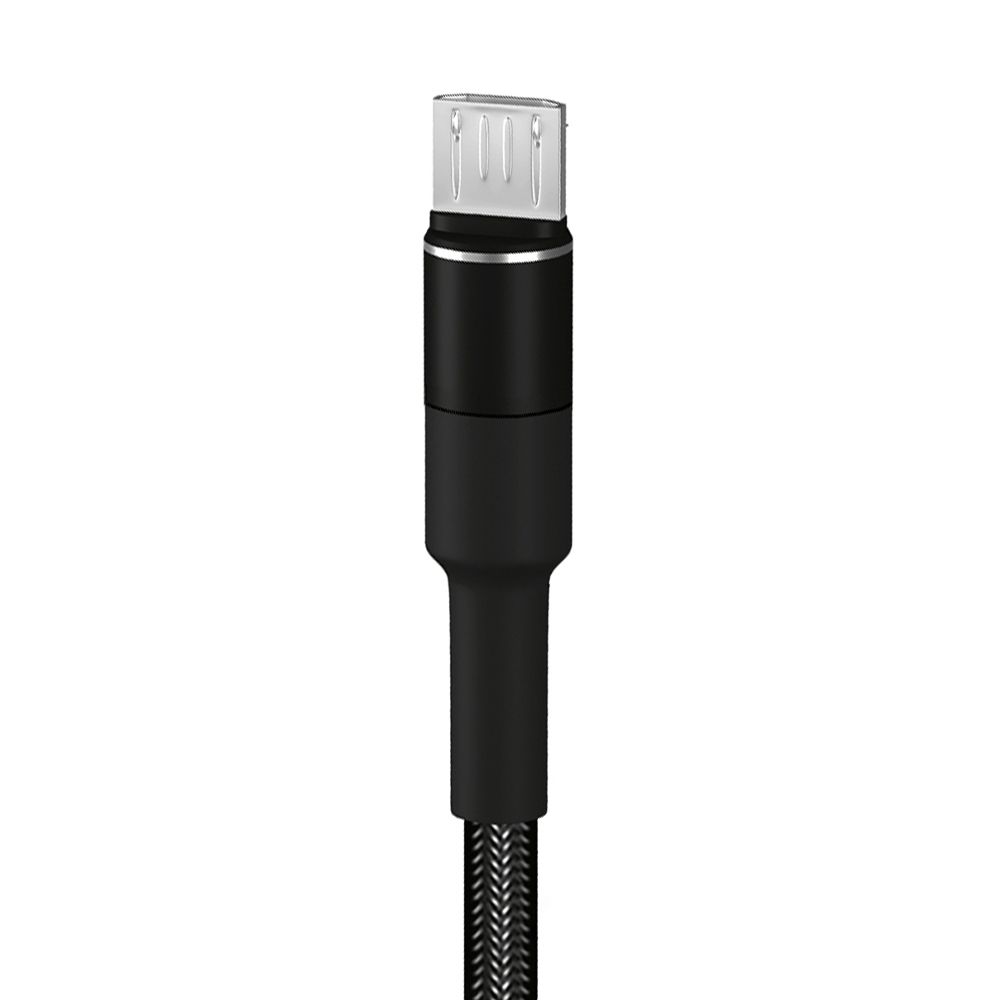 HEPU HP-414 Solid USB - Micro USB QC3.0 3.1A Şarj Kablosu 1mt Siyah