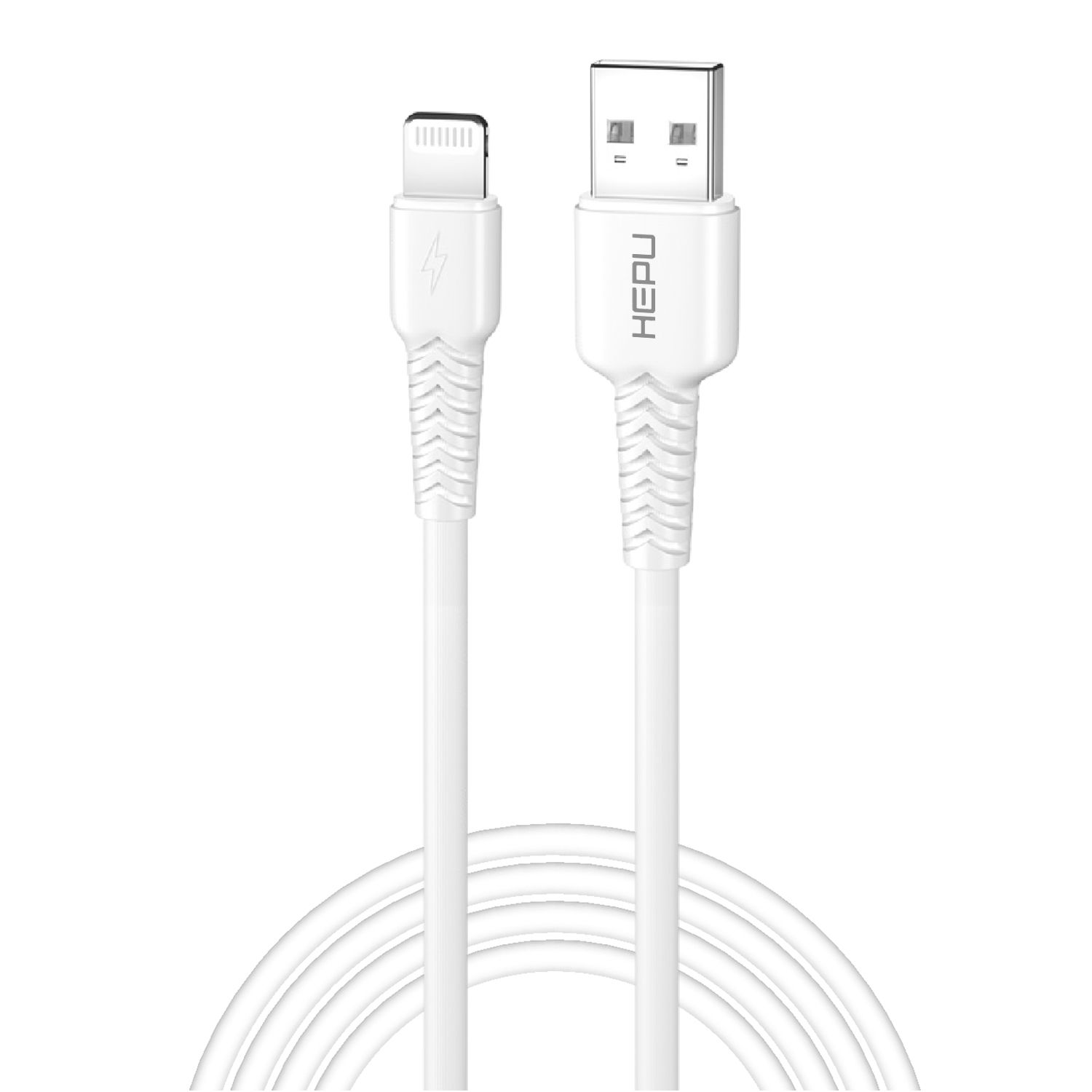 HEPU HP-424 Mild USB - iPh Lightning QC3.0 3.1A Şarj Kablosu 30cm Beyaz