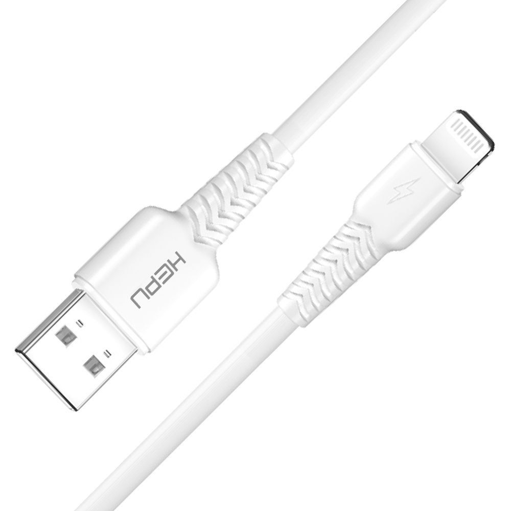 HEPU HP-424 Mild USB - iPh Lightning QC3.0 3.1A Şarj Kablosu 30cm Beyaz