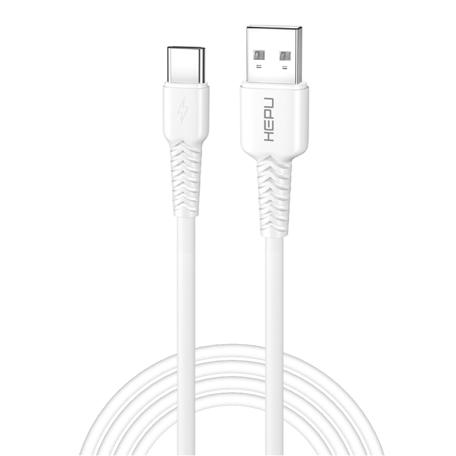 HEPU HP-425 Mild USB - Type-C QC3.0 3.1A Şarj Kablosu 30cm Beyaz