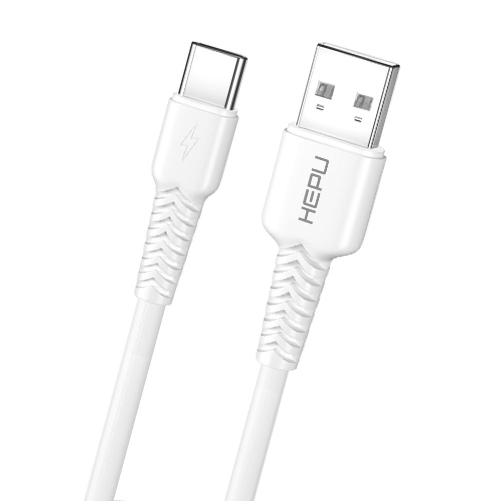 HEPU HP-425 Mild USB - Type-C QC3.0 3.1A Şarj Kablosu 30cm Beyaz