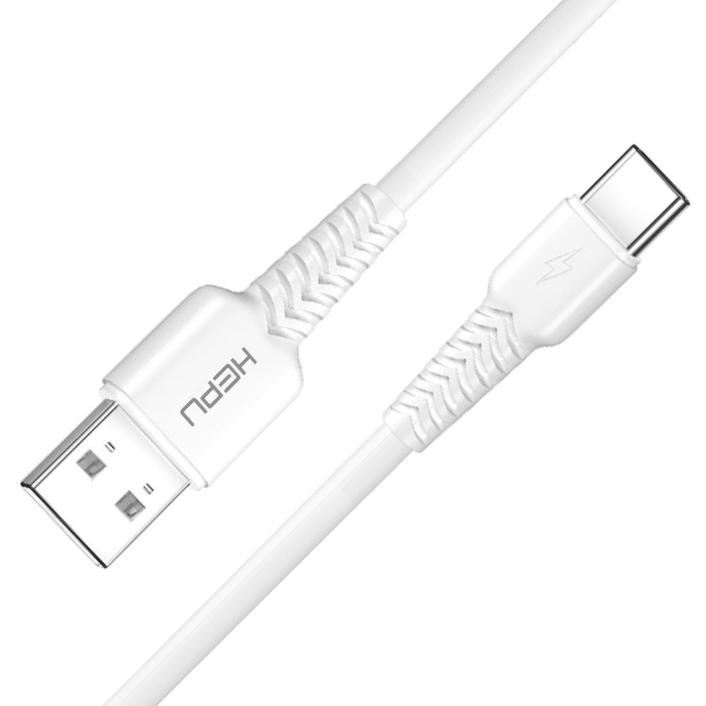 HEPU HP-425 Mild USB - Type-C QC3.0 3.1A Şarj Kablosu 30cm Beyaz