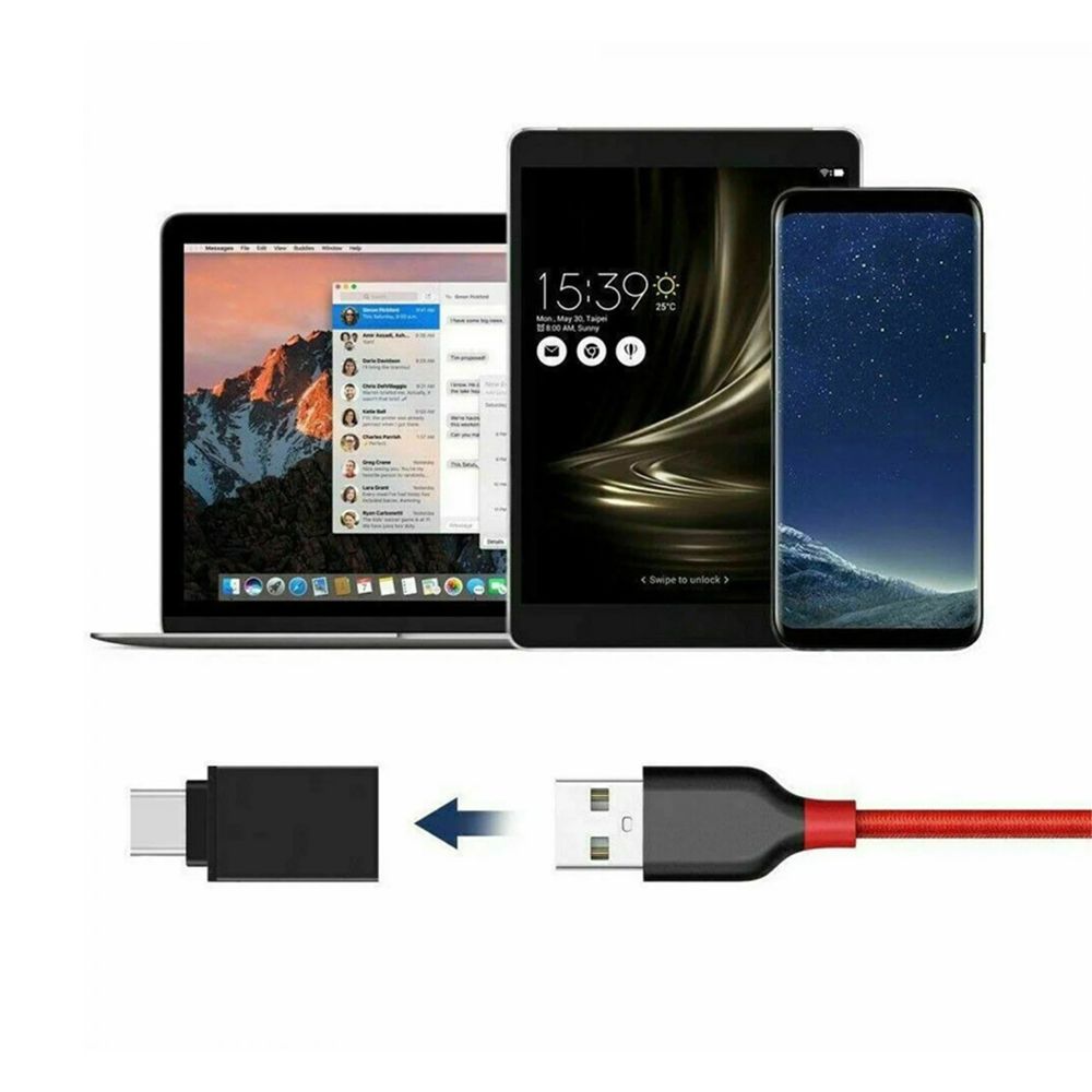 HEPU HP-Z08 USB-A to Type-C Dönüştürücü Adaptör Askı Aparatlı