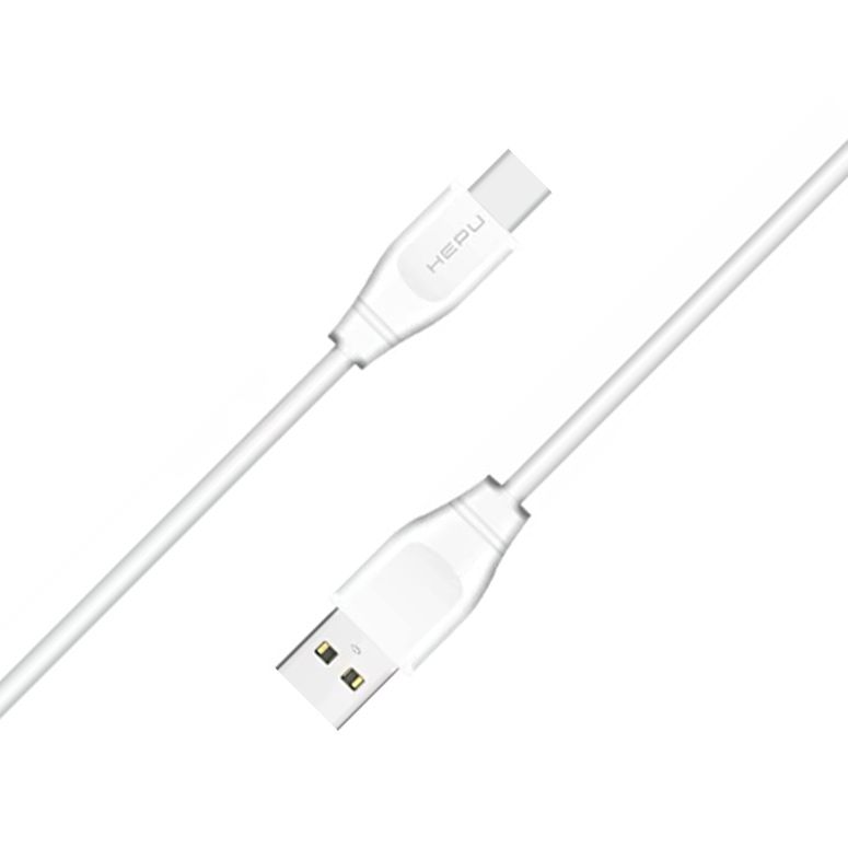 HEPU HP618T QC3.0 18W Seyahat Şarj Aleti USB-Type-C Kablo Set