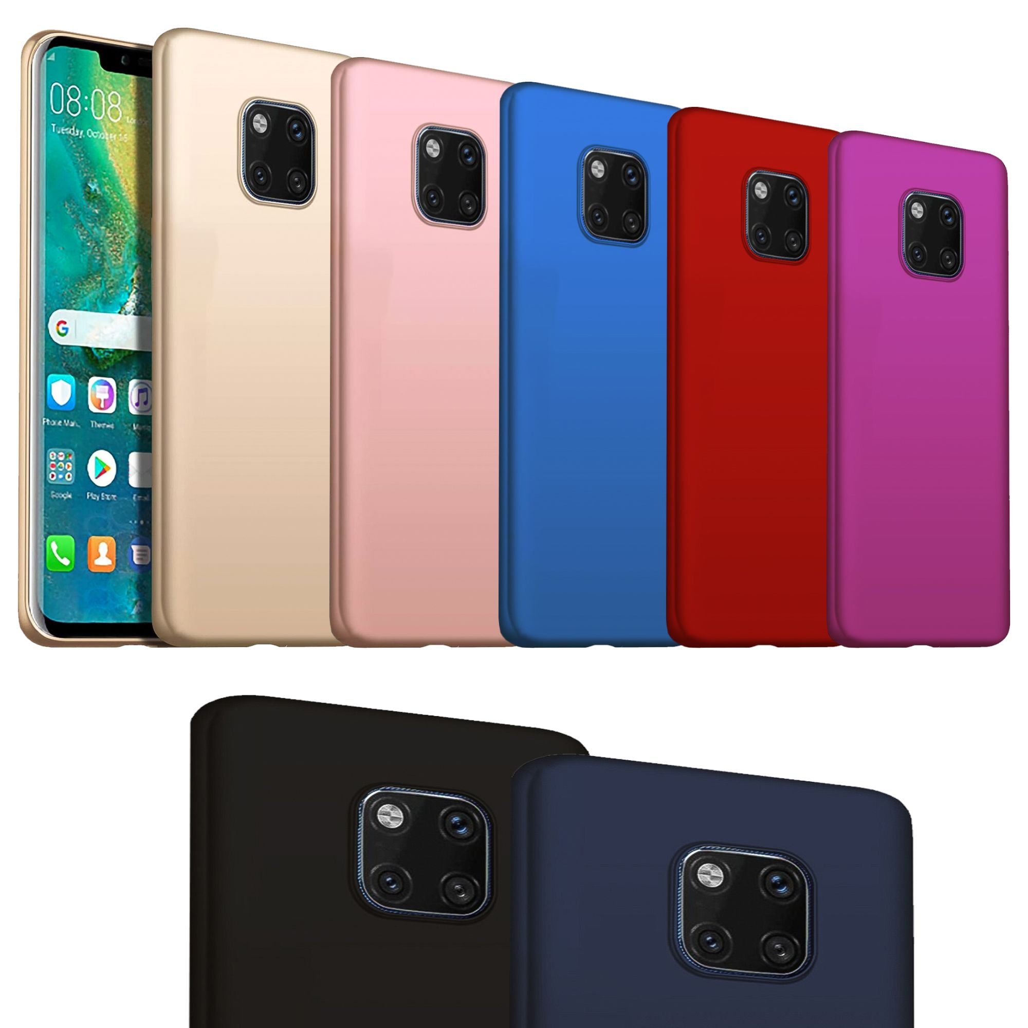 Huawei Mate 20 Pro Kılıf FitCase PremiumS Silikon Arka Kapak