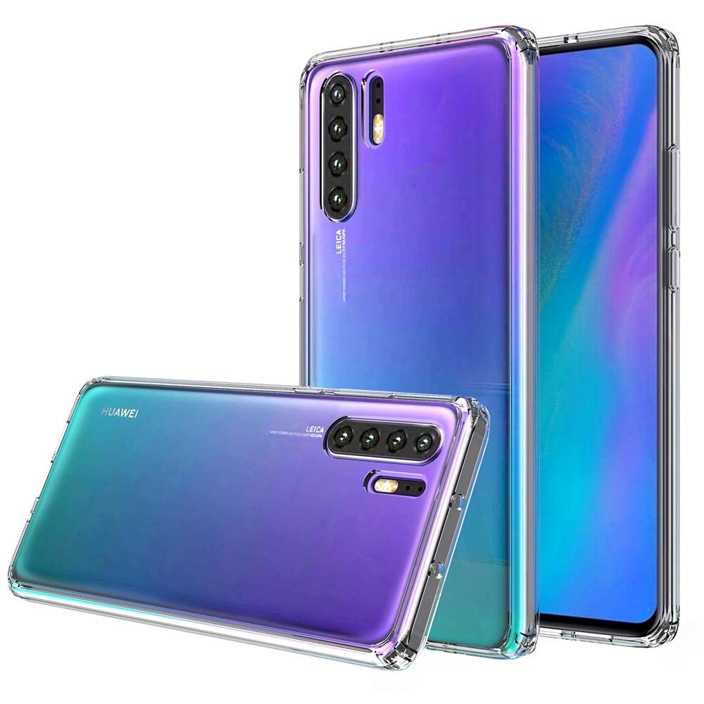 Huawei P30 Pro Kılıf FitCase Toz Koruma Tıpalı Şeffaf Arka Kapak