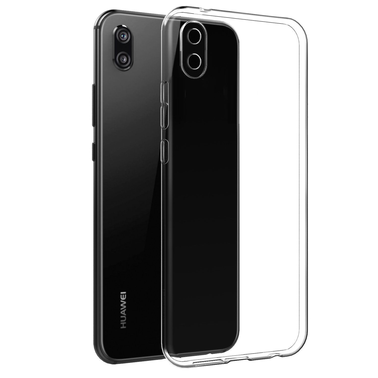 Huawei Y5 2019 Kılıf FitCase Toz Koruma Tıpalı Şeffaf Arka Kapak