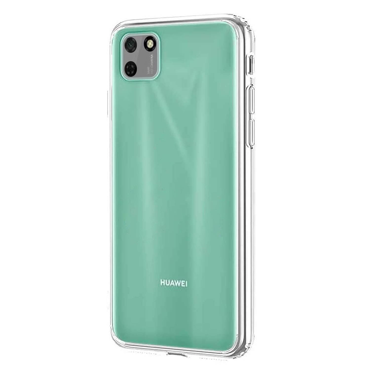 Huawei Y5p Kılıf FitCase Toz Koruma Tıpalı Şeffaf Arka Kapak