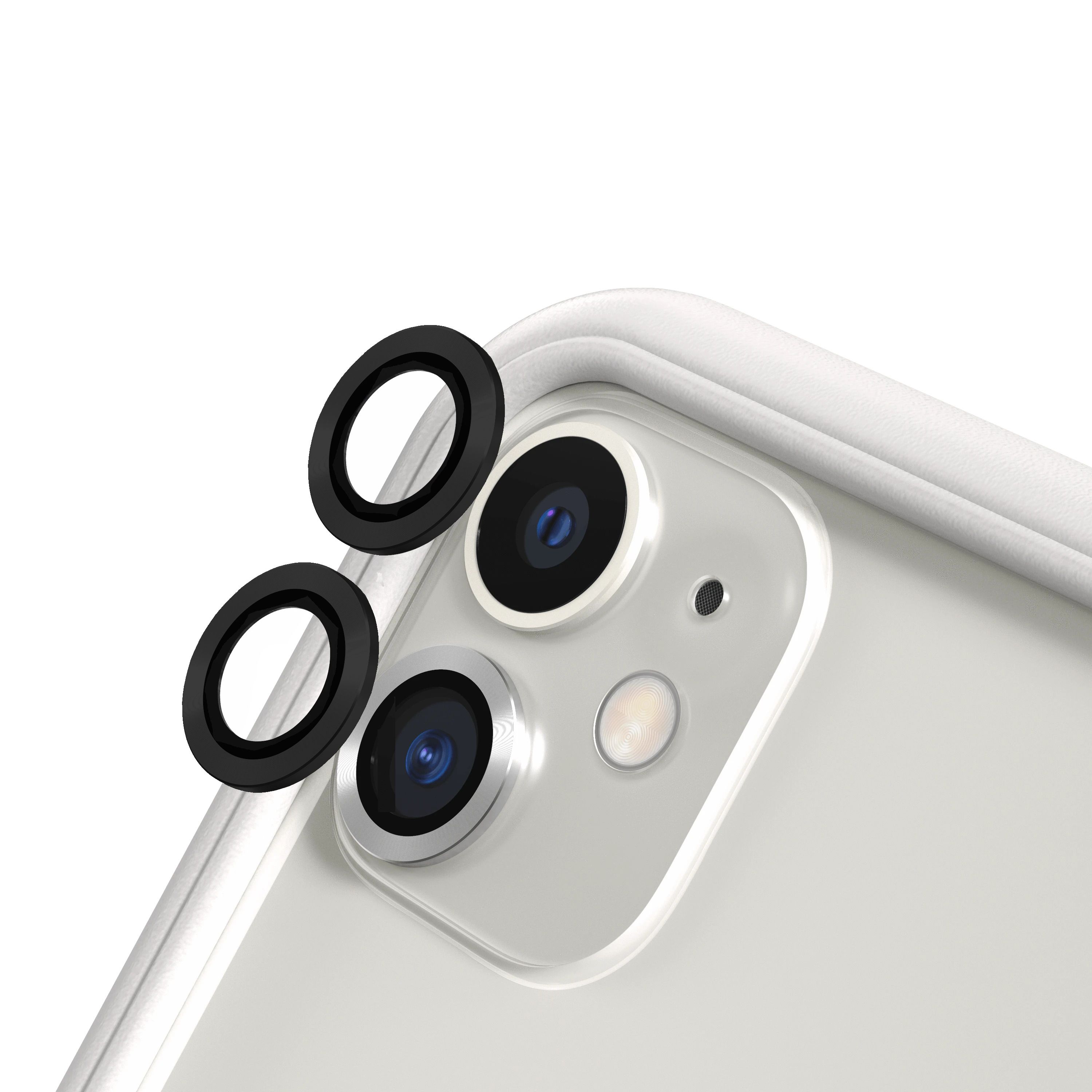 iPhone 11 Kamera Lens Koruyucu Cam Metal Kenarlı 2li Set