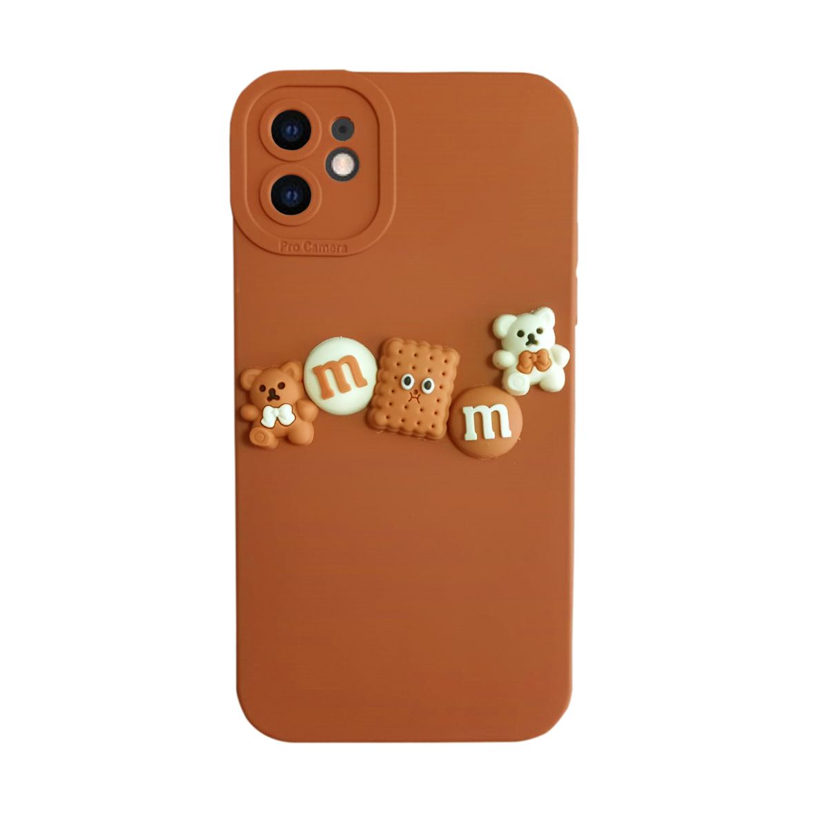 iPhone 11 Kılıf 3D M Bear Kamera Korumalı Silikon Kapak