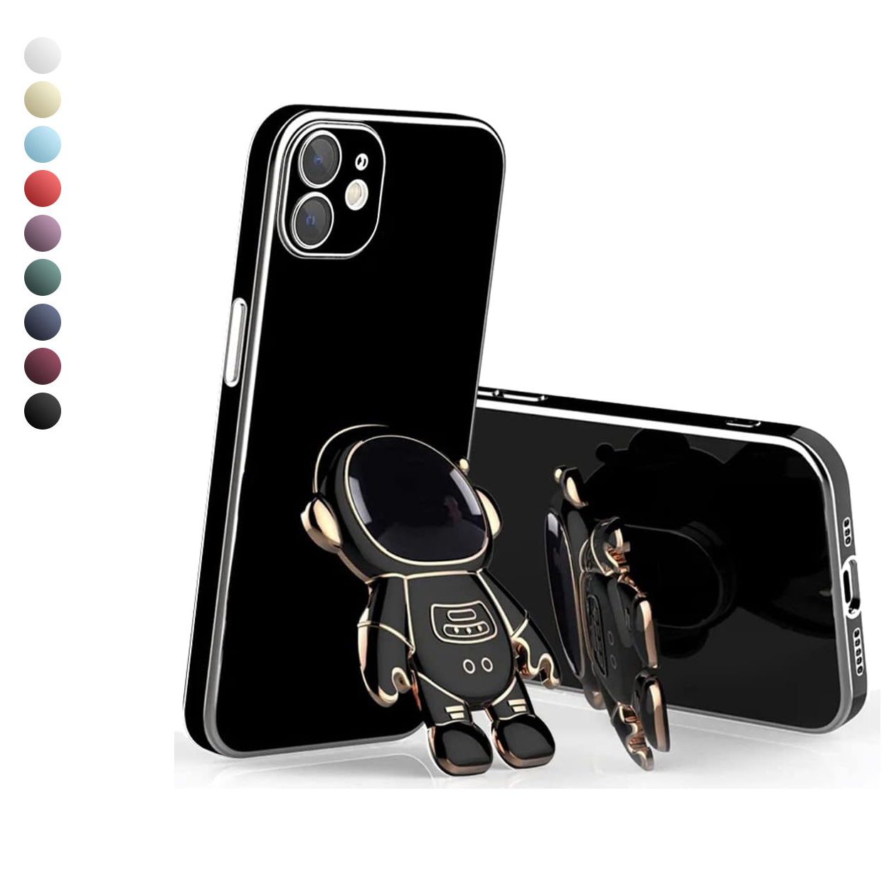 iPhone 11 Kılıf Astronot Seri Stant Silikon Kapak