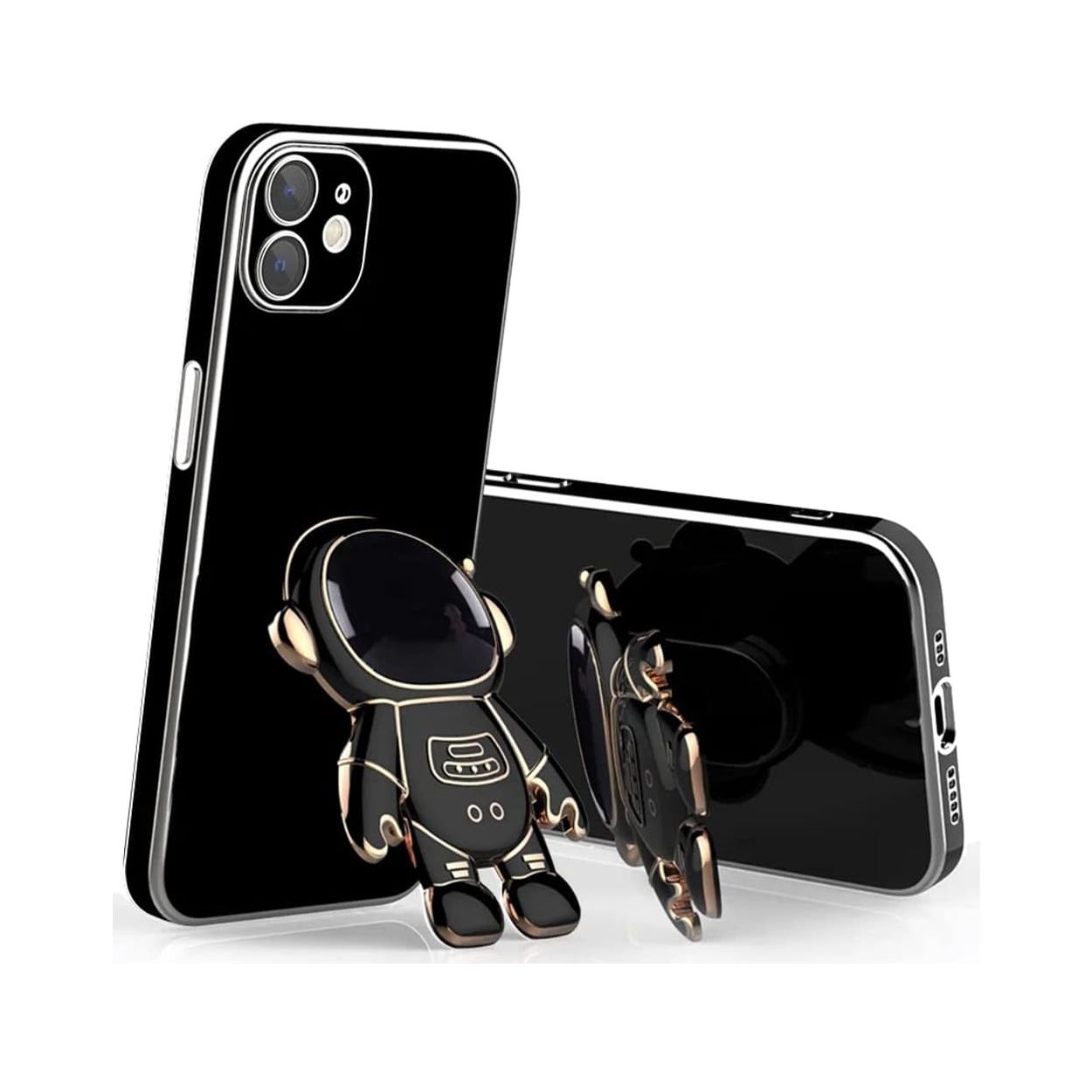 iPhone 11 Kılıf Astronot Seri Stant Silikon Kapak