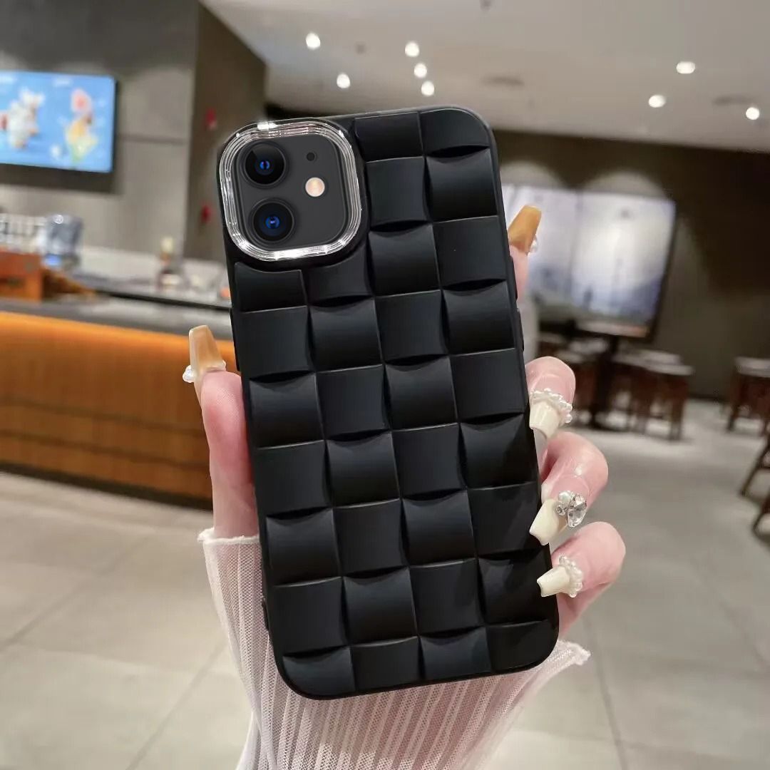 iPhone 11 Kılıf Roof 3D Örgü Desen Silikon Kapak