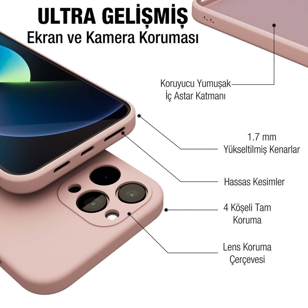 iPhone 11 Pro Kılıf Kamera Korumalı Lansman Silikon Kapak