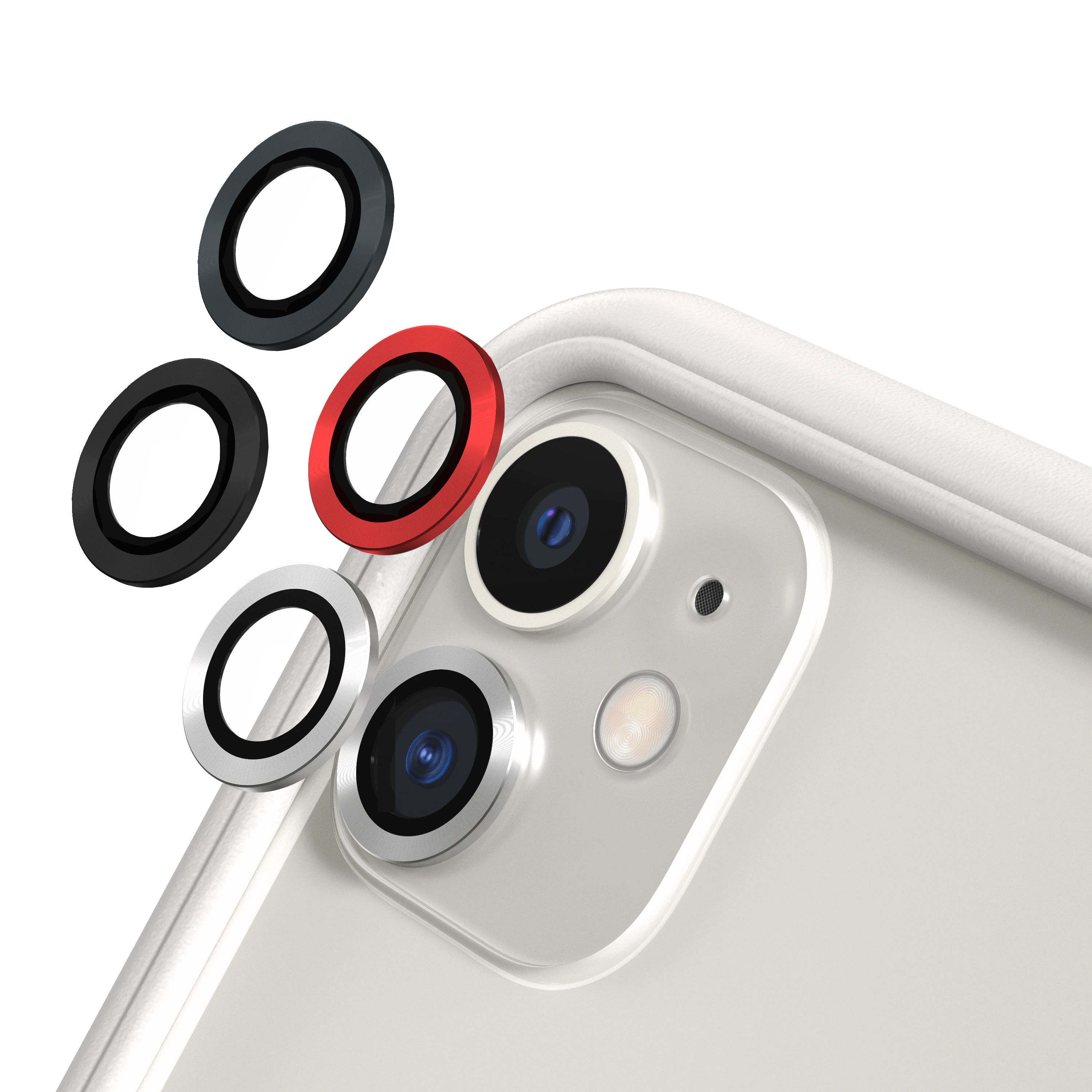 iPhone 12 Kamera Lens Koruyucu Cam Metal Kenarlı 2li Set