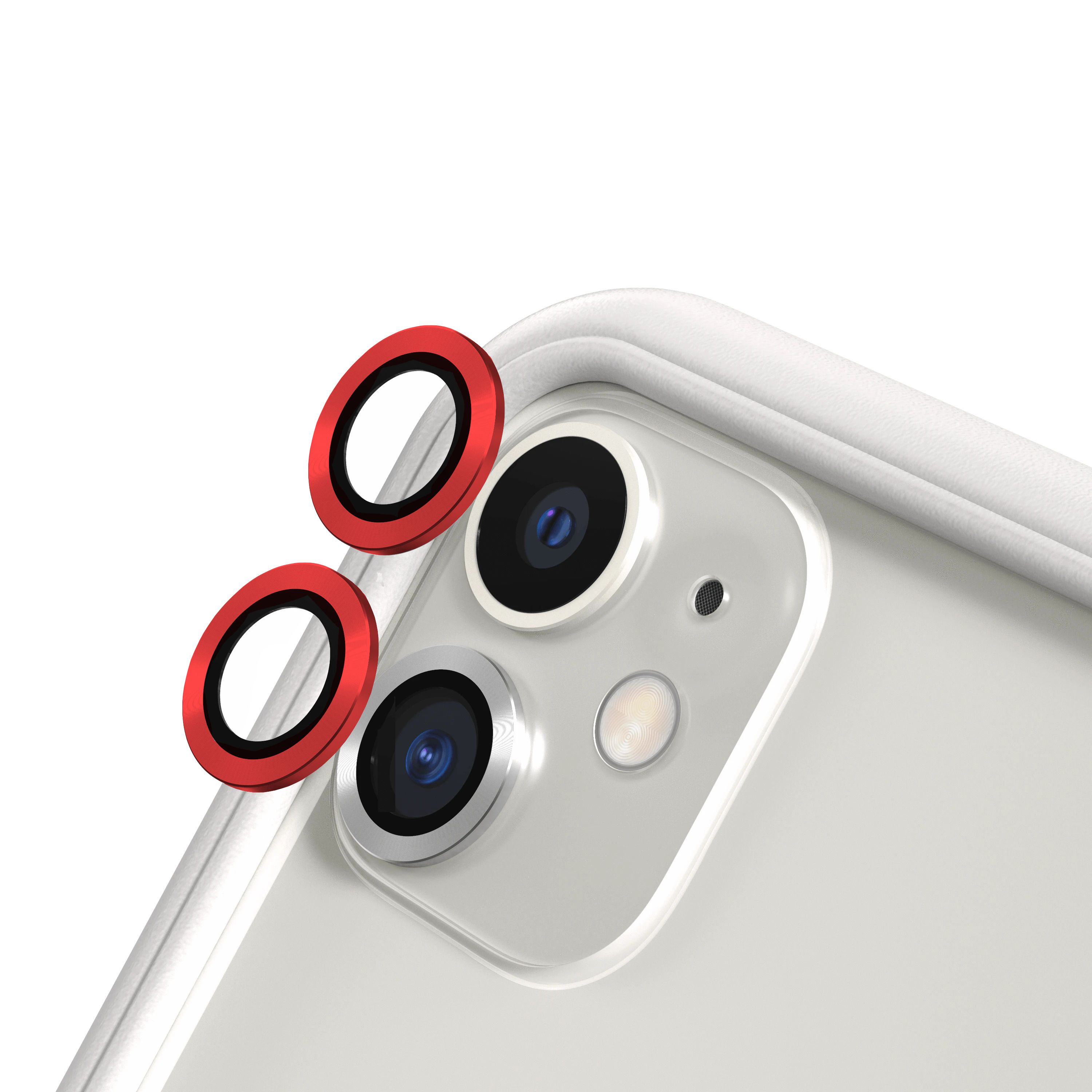 iPhone 12 Kamera Lens Koruyucu Cam Metal Kenarlı 2li Set