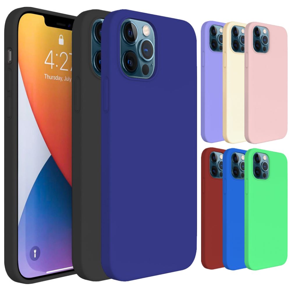 iPhone 12 Pro Max Kılıf FitCase PremiumS Silikon Arka Kapak