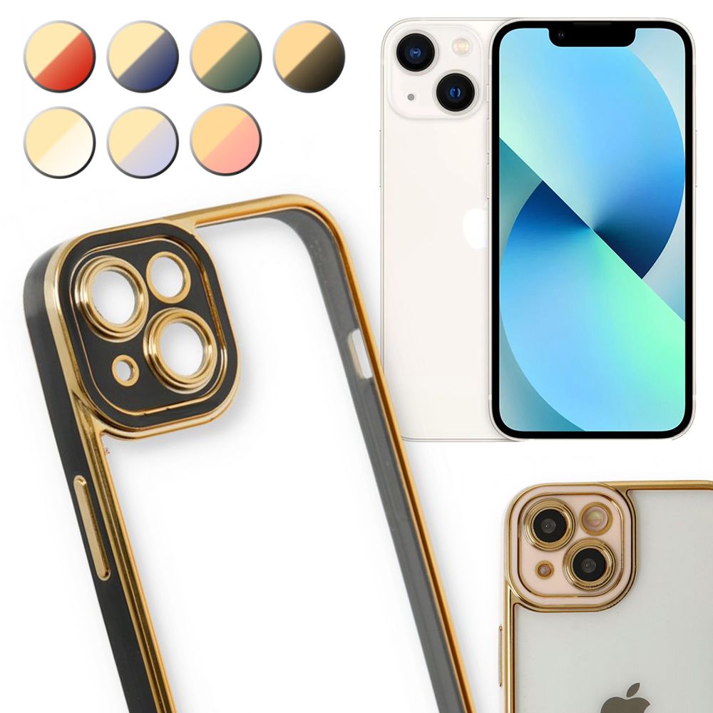 iPhone 13 Kılıf Lazer Lens Kamera Çerçeveli Kapak