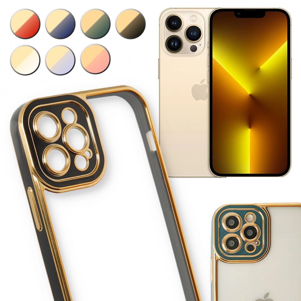 iPhone 13 Pro Kılıf Lazer Lens Kamera Çerçeveli Kapak