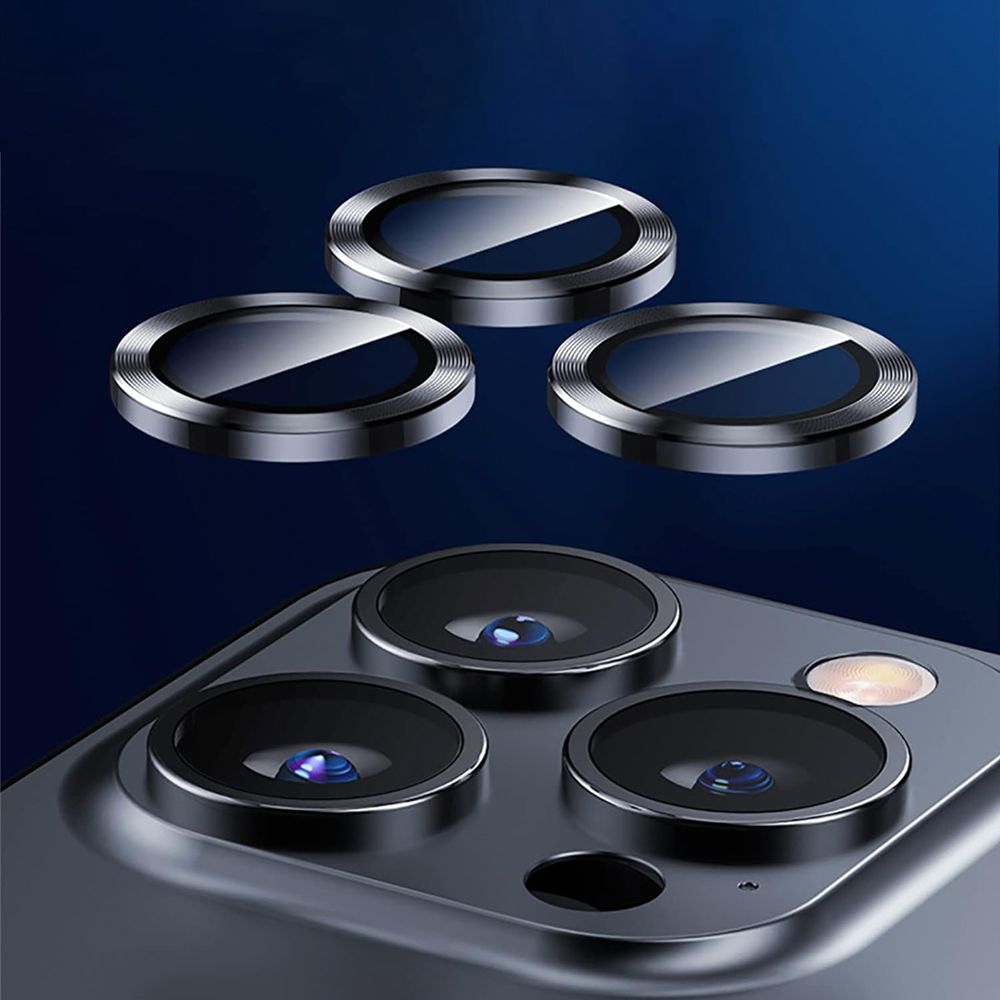 iPhone 13 Pro Max Safir Seri Kamera Lens Koruyucu 3lü Set