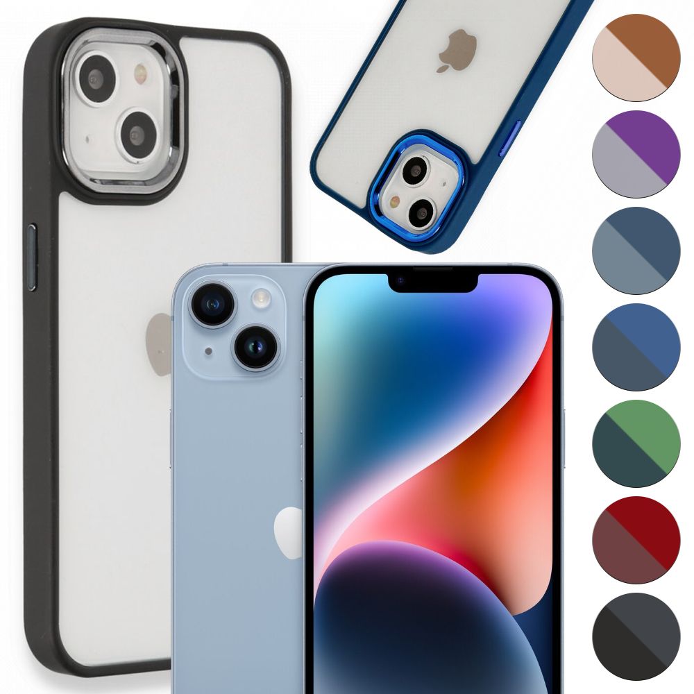 iPhone 14 Plus Kılıf Luna Lens Kamera Çerçeveli Silikon Kapak