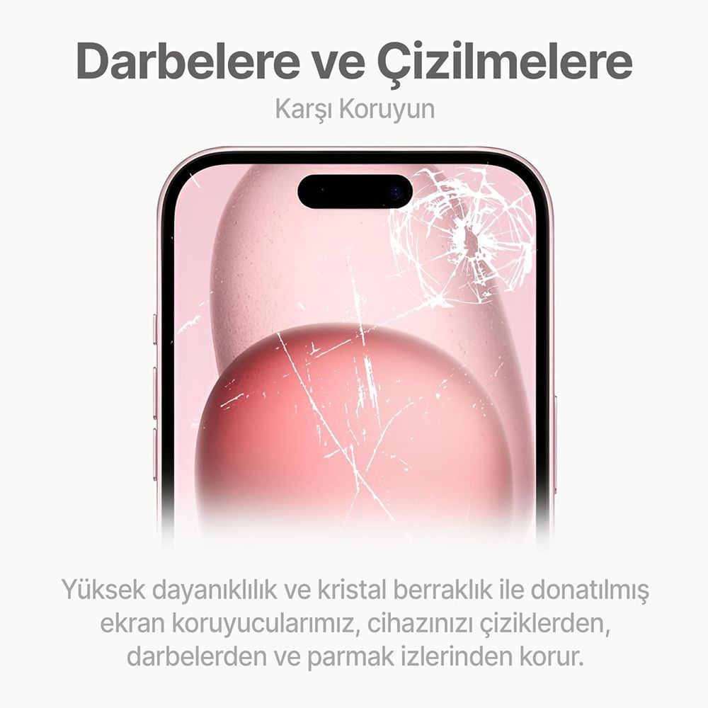 iPhone 15 Kolay Uygulama Aparatlı 5D Magic Box Cam Ekran Koruyucu