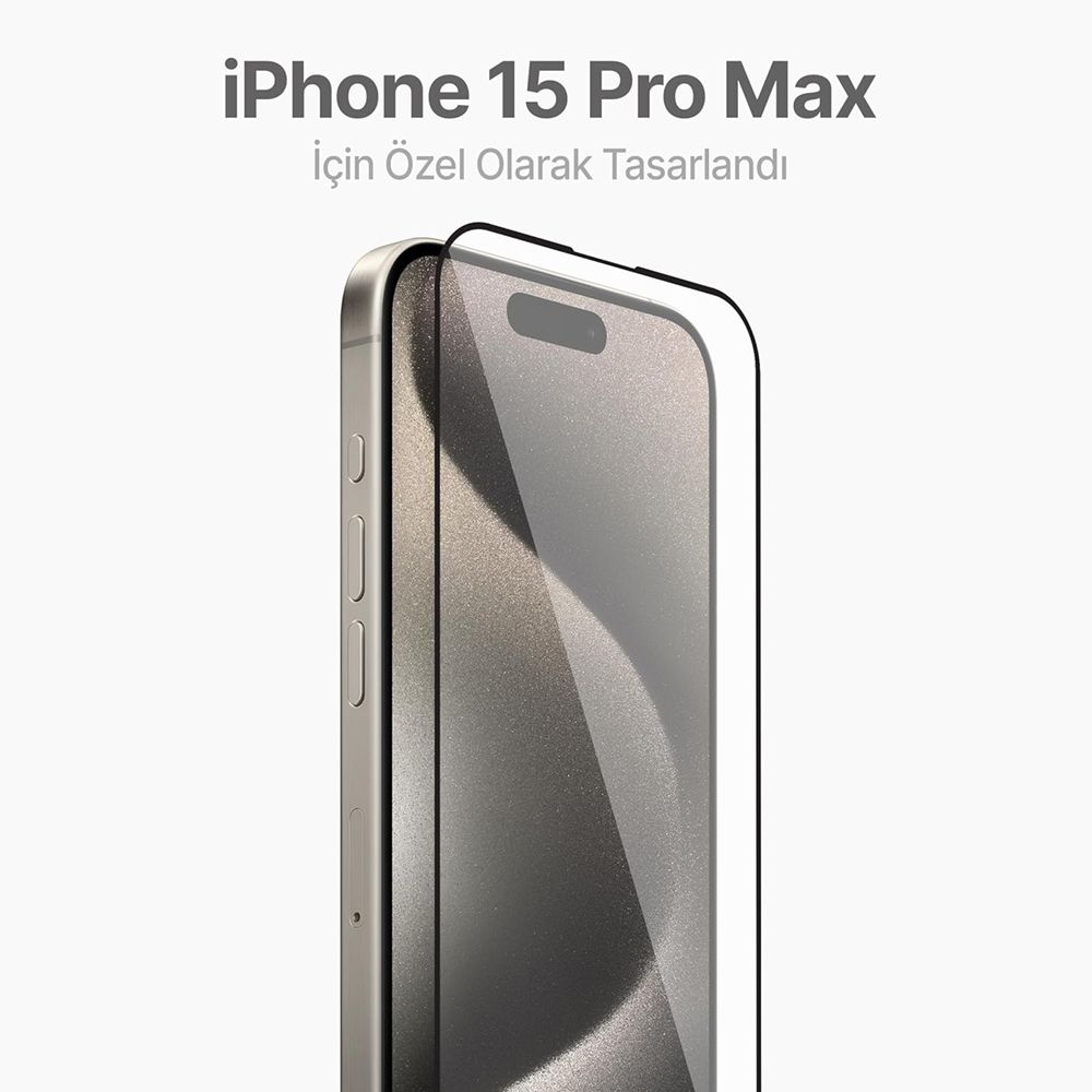 iPhone 15 Pro Max Kolay Uygulama Aparatlı 5D Magic Box Cam Ekran Koruyucu