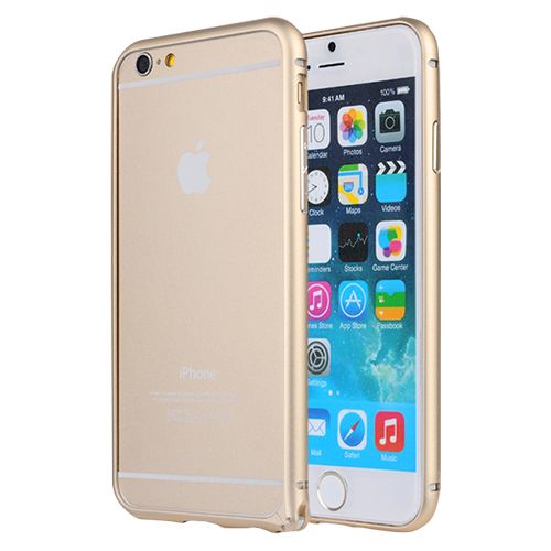 iPhone 6 Plus 5,5 inç Metal Bumper Çerçeve Kılıf Gold