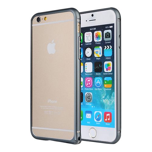 iPhone 6 Plus 5,5 inç Metal Bumper Çerçeve Kılıf Siyah