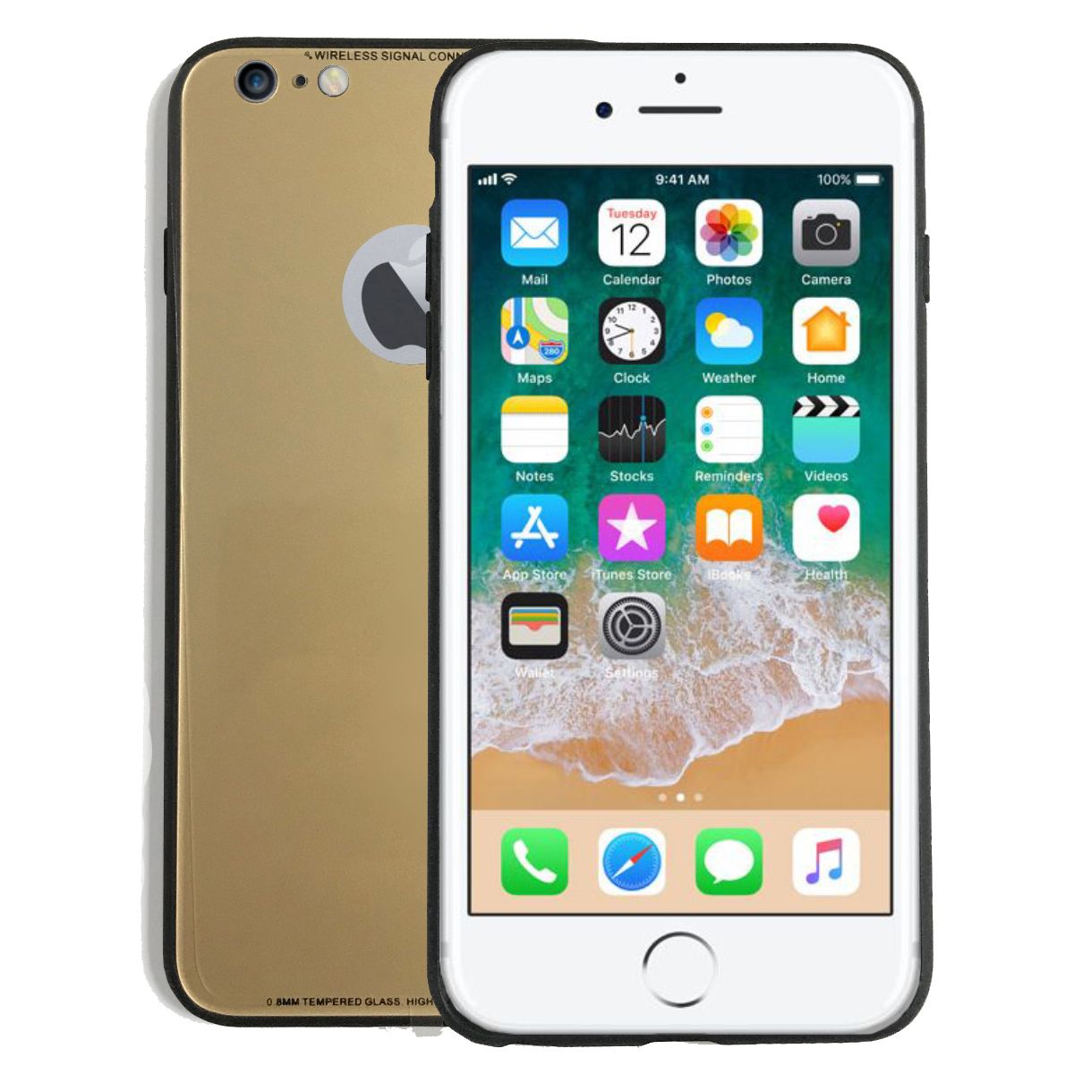 iPhone 6 Plus / 6s Plus Boss Tpu Cam Arka Kapak Gold