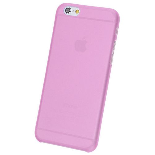 iPhone 6 Plus/6s Plus Kılıf Soft Silikon Şeffaf-Pembe Arka Kapak