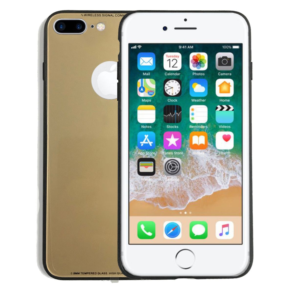 iPhone 7-8 Plus Boss Tpu Cam Arka Kapak Gold