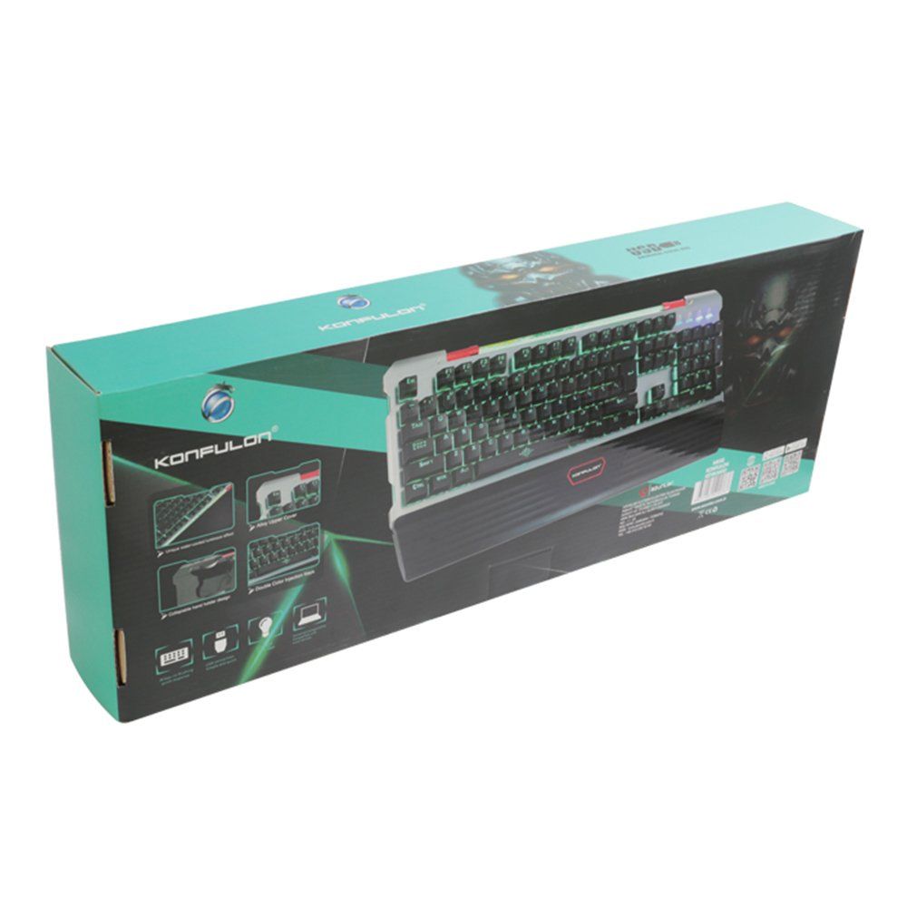 Konfulon MK40 Işıklı Kablolu Mekanik Gaming Q Klavye