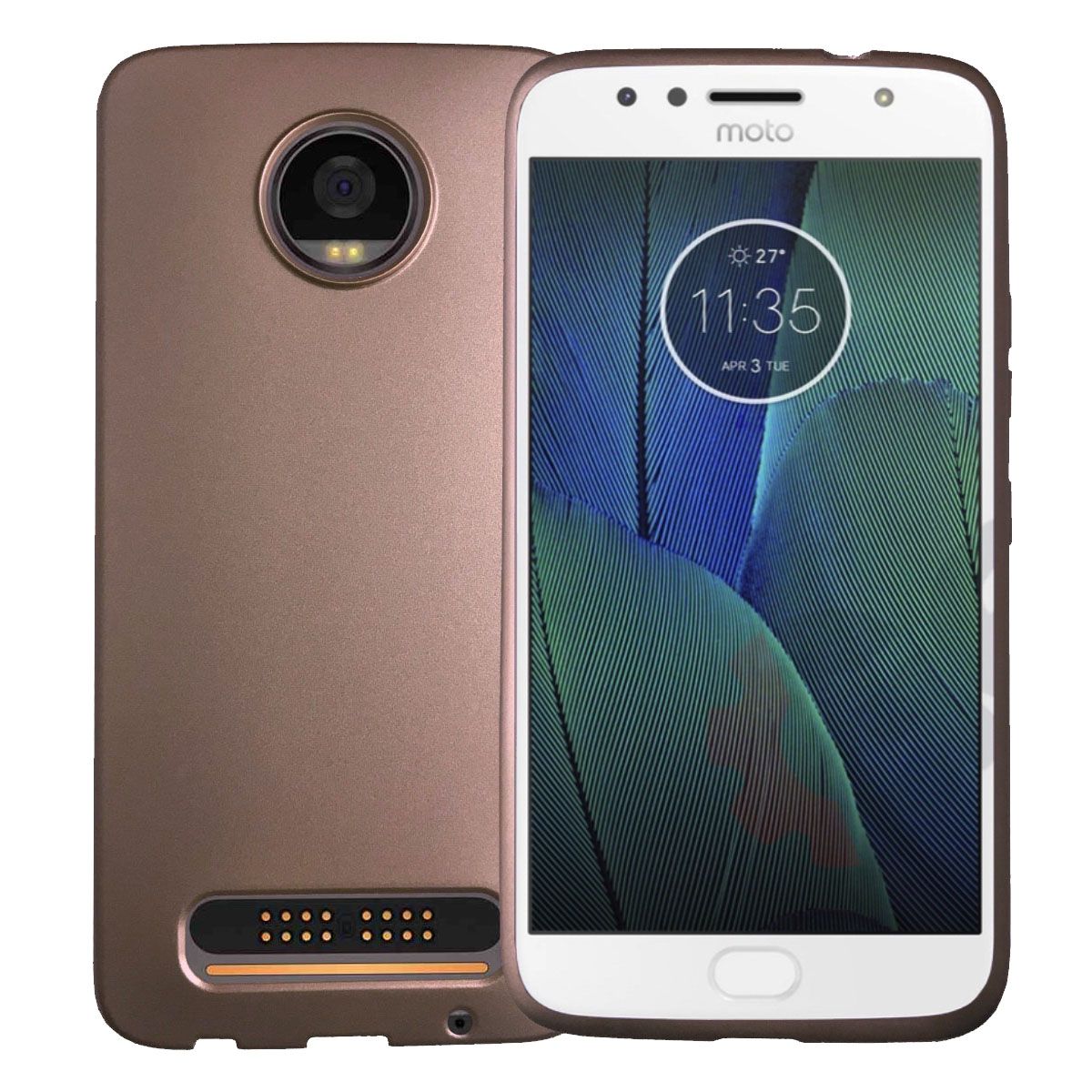 Lenovo Moto Z2 Play Kılıf FitCase PremiumS Silikon Arka Kapak