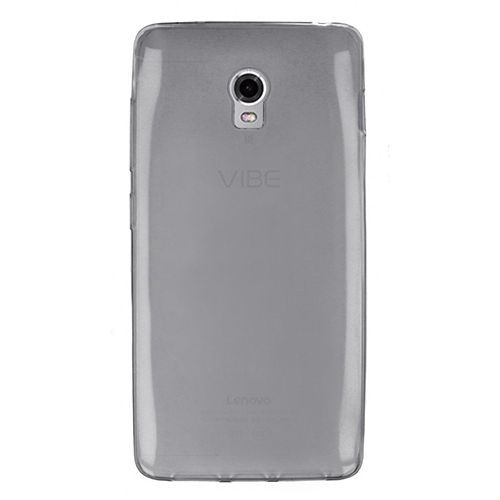 Lenovo Vibe P1 Kılıf Soft Silikon Şeffaf/Siyah Arka Kapak