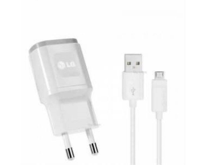 LG Şarj Aleti ve Micro USB Kablo Set Orjinal Beyaz 1.8 A MCS-04ED