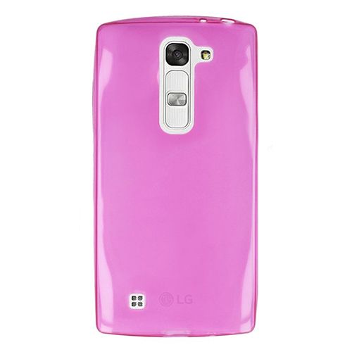 LG G4 Beat 5.2' Kılıf Soft Silikon Şeffaf-Pembe Arka Kapak