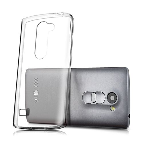 LG Leon (H324) Kılıf Soft Silikon Şeffaf Arka Kapak