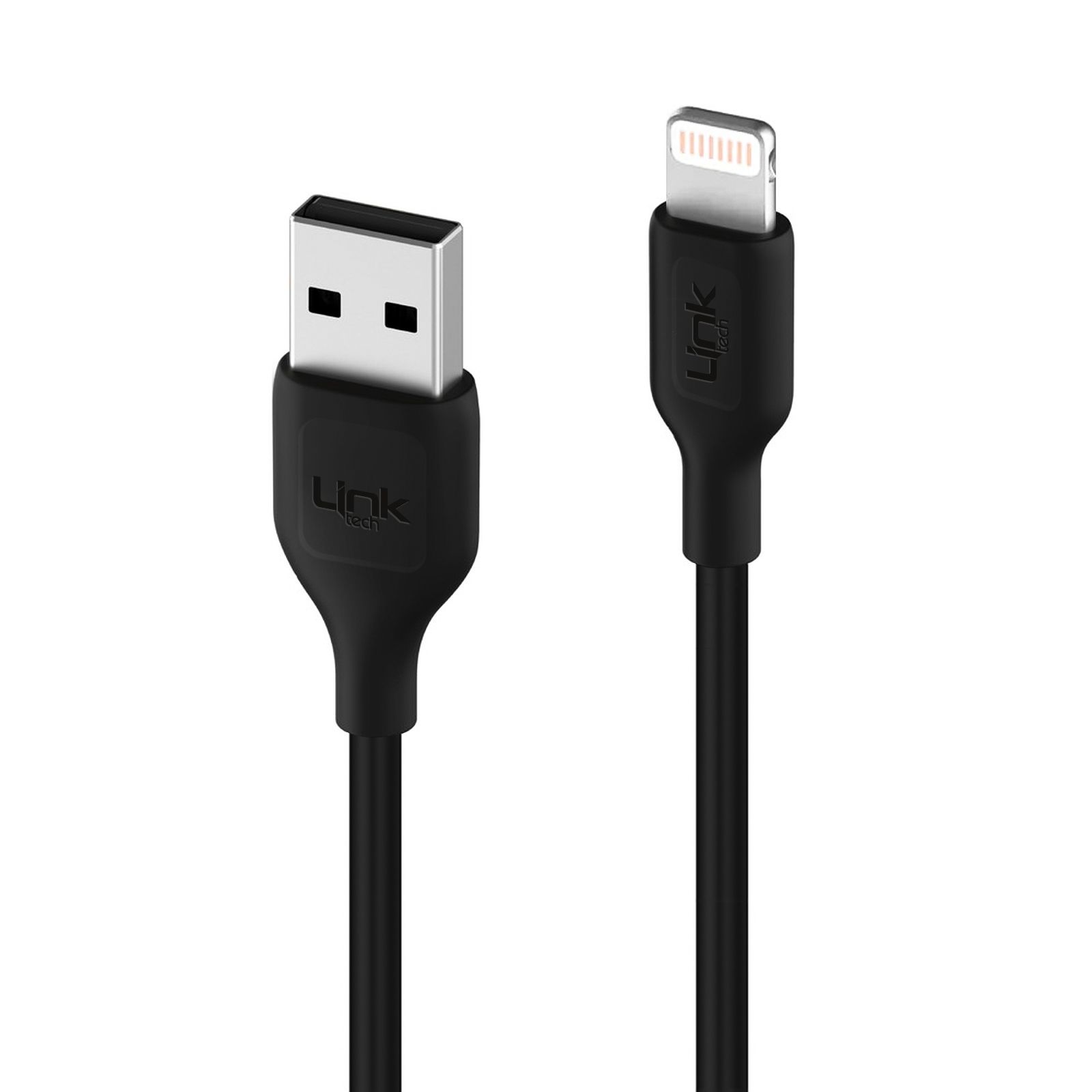 LinkTech C482e 12W 2x USB + Lightning USB Kablo Araç İçi Şarj Aleti Set Siyah