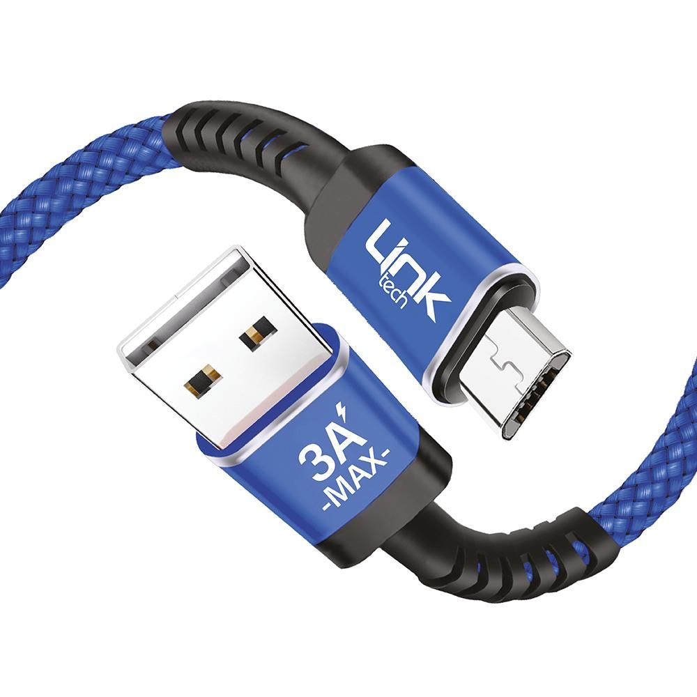 Linktech K421 Safe Micro USB Data/Şarj Kablosu 3A 1mt