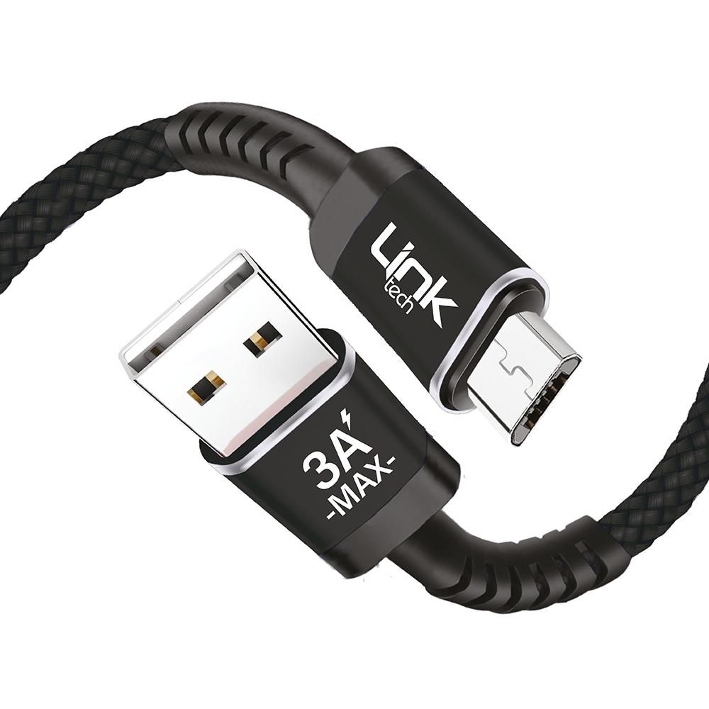 Linktech K421 Safe Micro USB Data/Şarj Kablosu 3A 1mt