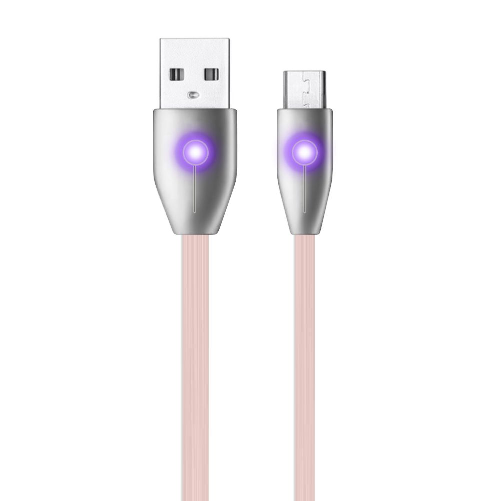 LinkTech K484 Micro USB Yassı Işıklı 1.2mt Şarj ve Data Kablosu