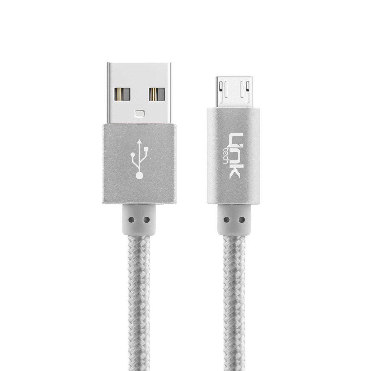 LinkTech K542 Micro USB Örgü Metal 30cm Kısa Şarj Kablosu