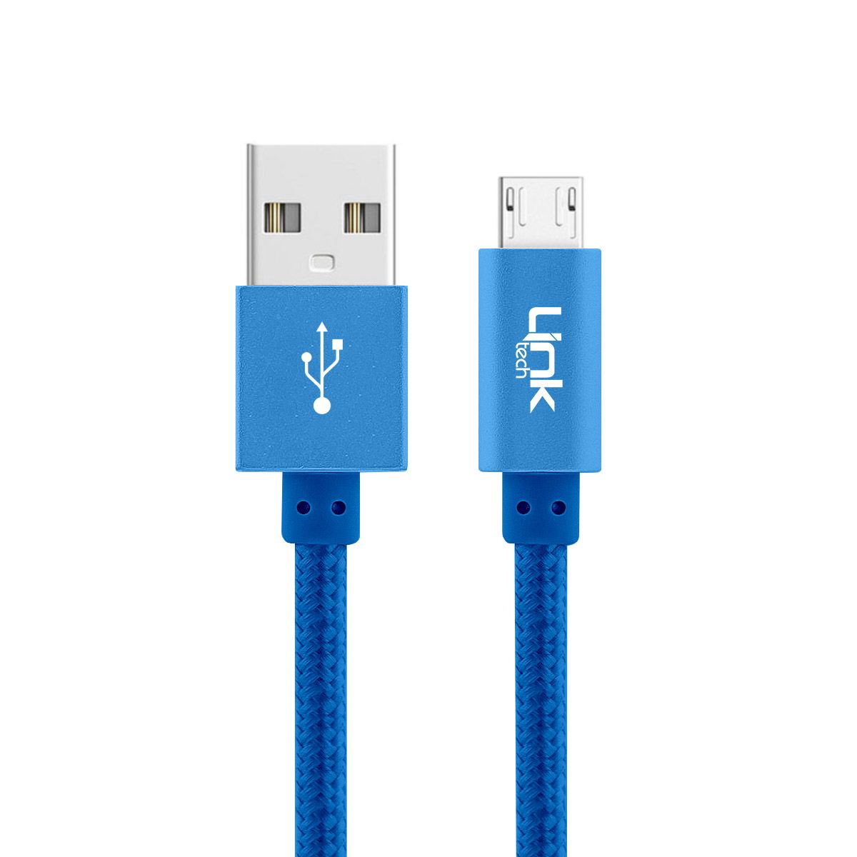 LinkTech K542 Micro USB Örgü Metal 30cm Kısa Şarj Kablosu