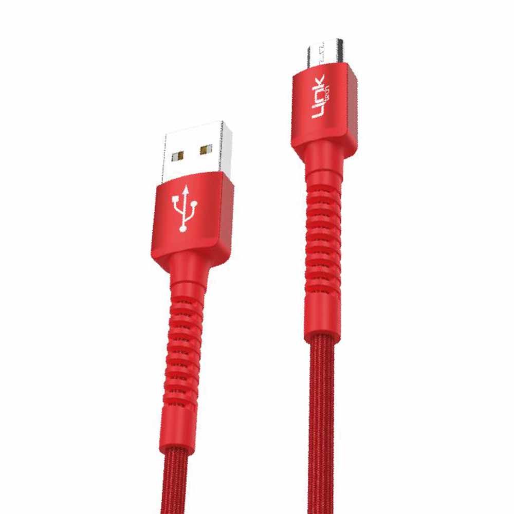 LinkTech K551 Micro USB Metal Başlı Data/Şarj Kablosu 3A 1mt